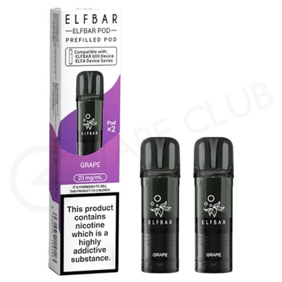 Grape Elf Bar 600 Prefilled Pods