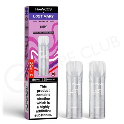 Grape Hawcos x Lost Mary Crystal Pro Prefilled Pods