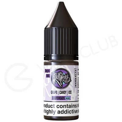 Grape Heads On Ice Nic Salt E-Liquid by Ruthless Bar Saltz