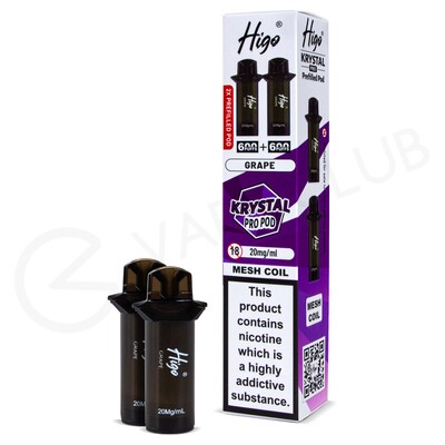 Grape Higo Krystal Pro 600 Prefilled Pods