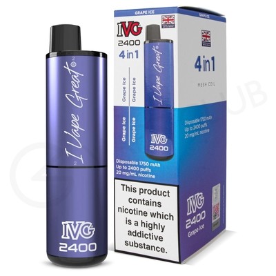 Grape Ice IVG 2400 Disposable Vape