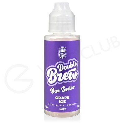 Grape Ice Shortfill E-Liquid by Double Brew Bar Series 100ml