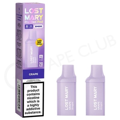 Grape Lost Mary BM600 Prefilled Pods
