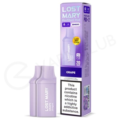 Grape Lost Mary BM600 Prefilled Pods