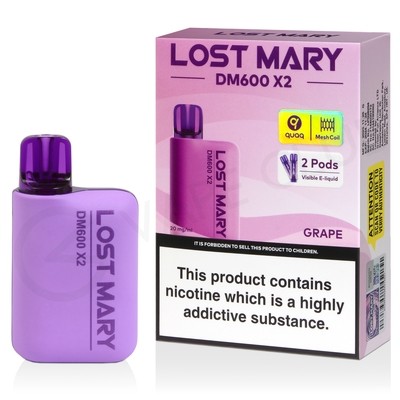 Grape Lost Mary DM600 X2 Disposable Vape
