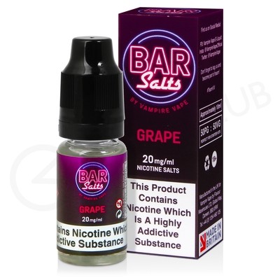 Grape Nic Salt E-Liquid by Bar Salts