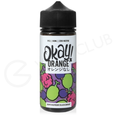 Grape Raspberry Blackcurrant Shortfill E-Liquid by Okay Orange 100ml