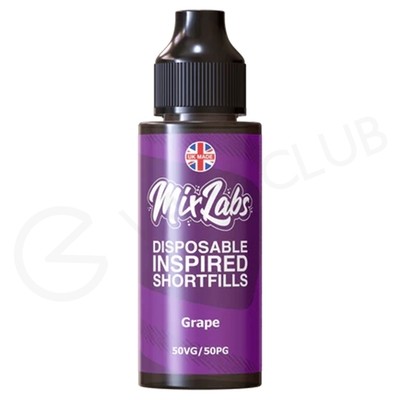 Grape Shortfill E-Liquid by Mix Labs 100ml