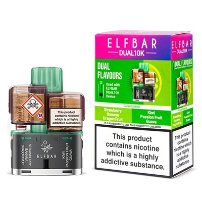 Green Edition Elf Bar Dual 10K Refill Pack