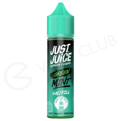 Green Mint Saltfill E-Liquid by Just Juice Menthol 40ml