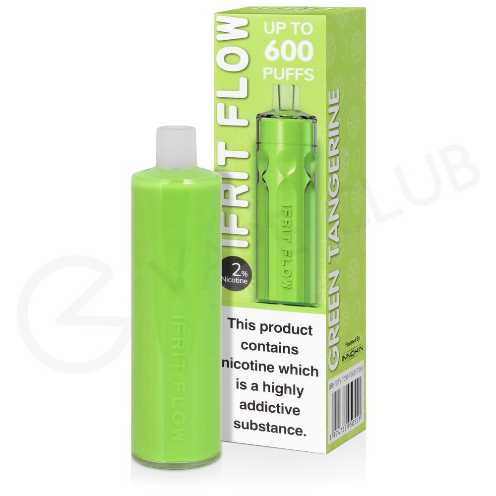 Green Tangerine iFrit Flow 600 Disposable Vape