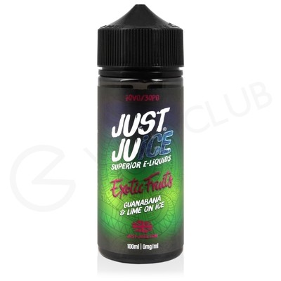 Guanabana & Lime On Ice Shortfill E-Liquid by Just Juice Exotic Fruits 100ml