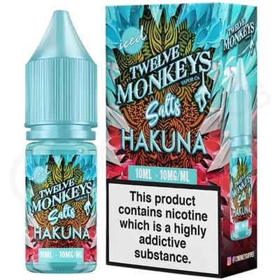 Hakuna Iced Nic Salt E-Liquid by Twelve Monkeys