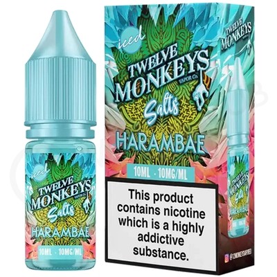 Harambae Iced Nic Salt E-Liquid by Twelve Monkeys