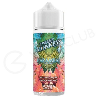 Harambae Iced Shortfill E-Liquid by Twelve Monkeys 100ml