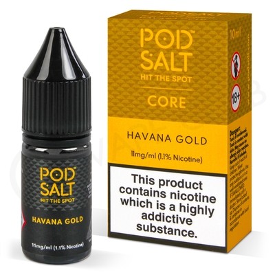 Havana Gold Nic Salt E-Liquid by Pod Salt