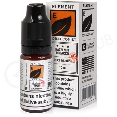 Hazelnut Tobacco High VG E-Liquid by Element Tobacconist