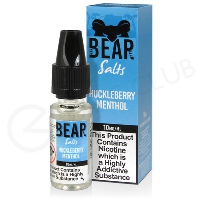 Huckleberry Menthol Nic Salt E-Liquid by Bear Salts