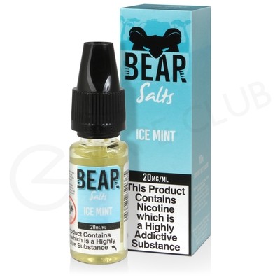 Ice Mint Nic Salt E-Liquid by Bear Salts