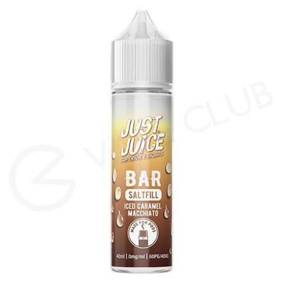 Iced Caramel Macchiato Saltfill E-Liquid by Just Juice Bar 40ml