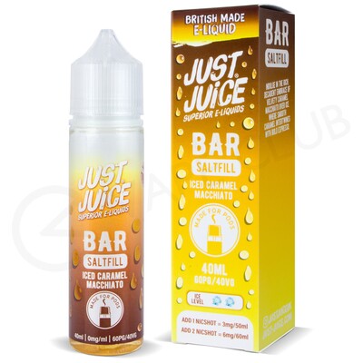 Iced Caramel Macchiato Saltfill E-Liquid by Just Juice Bar 40ml