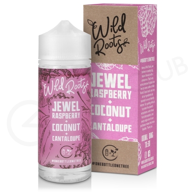 Jewel Raspberry, Coconut & Cantaloupe Shortfill E-LIquid by Wild Roots 100ml