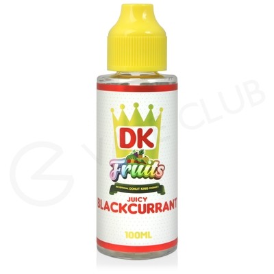 Juicy Blackcurrant Shortfill E-Liquid by Donut King Fruits 100ml