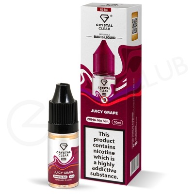 Juicy Grape Nic Salt E-Liquid by Crystal Clear