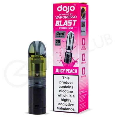 Juicy Peach Dojo Blast 2000 Go Refill Pod
