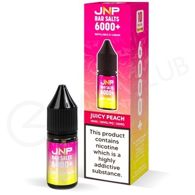 Juicy Peach E-Liquid by JNP Bar Salts 6000+