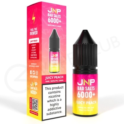 Juicy Peach E-Liquid by JNP Bar Salts 6000+