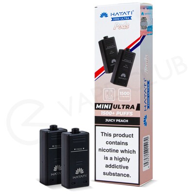 Juicy Peach Hayati Mini Ultra Prefilled Pods