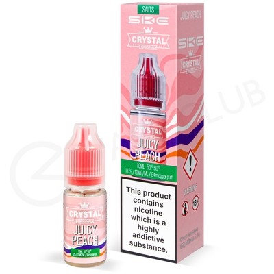 Juicy Peach Nic Salt E-Liquid by Crystal Original