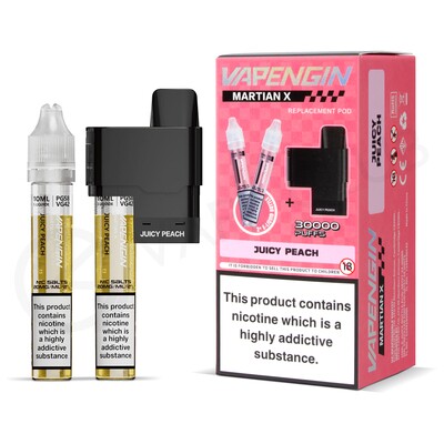 Juicy Peach Vapengin Martian X Refill Pack