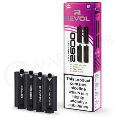 Juicy 4in1 Series Revol 2600 Prefilled Pods