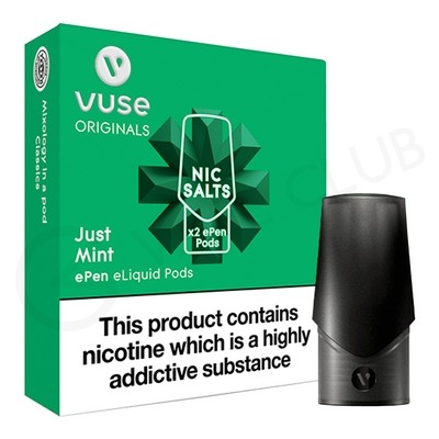 Just Mint ePen Nic Salt Prefilled Pod by Vuse