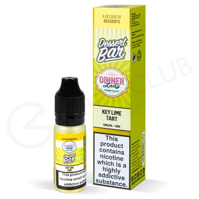 Key Lime Tart Nic Salt E-Liquid by Dinner Lady Dessert Bar Salts