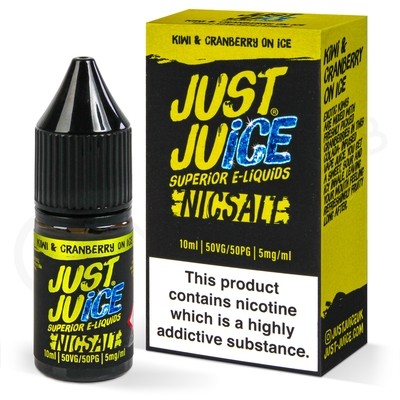 Kiwi Cranberry & Ice Nic Salt E-liquid by Just Juice