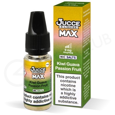 Kiwi Guava Passion Fruit Nic Salt E-Liquid by Jucce Max