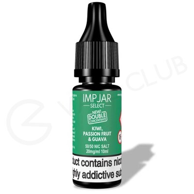 Kiwi Passion Fruit & Guava Nic Salt E-Liquid by Imp Jar Select