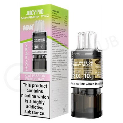 Kiwi Passion Fruit Guava Juicy Pod Novamax 10K Refill Pod