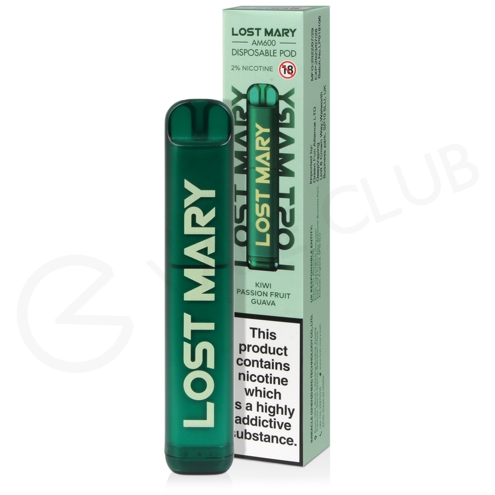Kiwi Passion Fruit Guava Lost Mary AM600 Disposable Vape