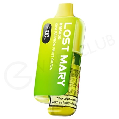 Kiwi Passion Fruit Guava Lost Mary BM6000 Disposable Vape Kit