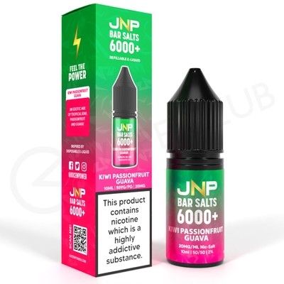 Kiwi Passionfruit Guava E-Liquid by JNP Bar Salts 6000+