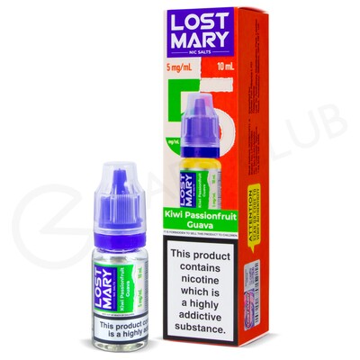 Kiwi Passionfruit Guava Nic Salt E-Liquid by Lost Mary