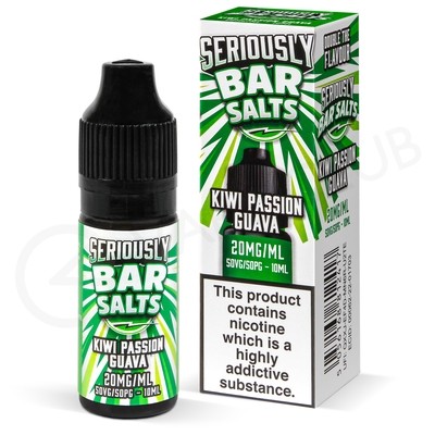 Kiwi Passionfruit Guava Nic Salt E-Liquid by Seriously Bar Salts