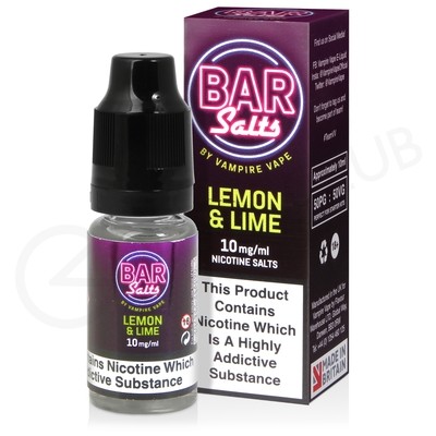 Lemon & Lime Nic Salt E-Liquid by Bar Salts