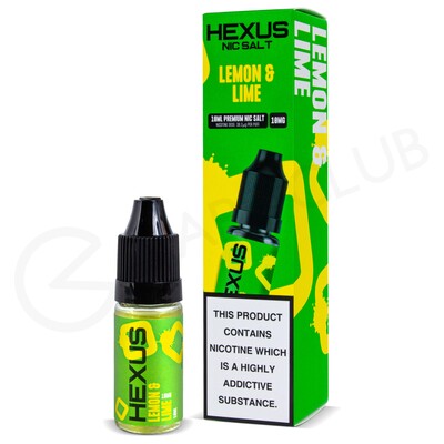Lemon & Lime Nic Salt E-Liquid by Hexus