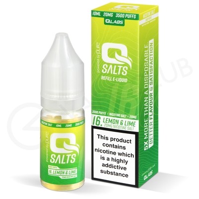 Lemon & Lime Nic Salt E-Liquid by QSalts