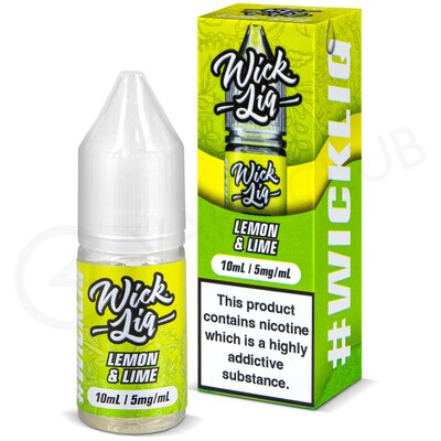 Lemon & Lime Nic Salt E-Liquid by Wick Liq Bar Juice